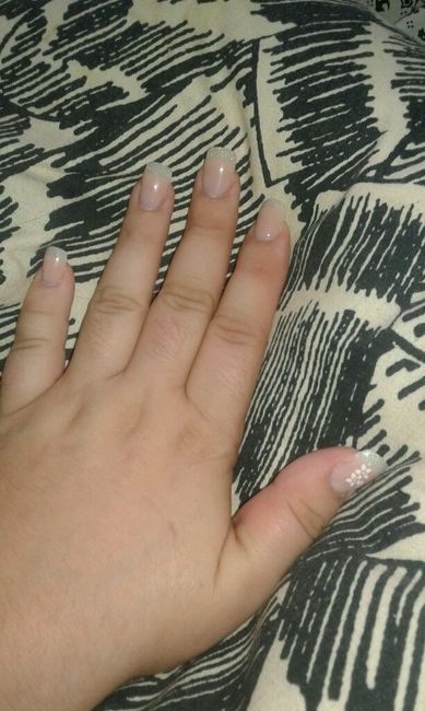 Mis uñas de novia para el sabado - 2