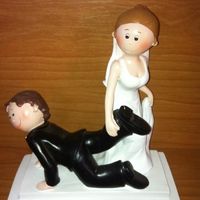 Figuras de tartas de bodas con pelo moreno - 1