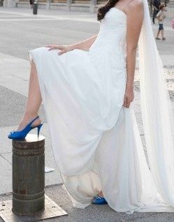25 zapatos azules para novias 3