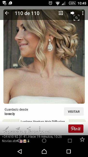 Peinado de novia sin que se vean las orejas - 1