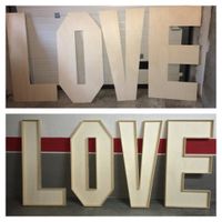 Letras love luminosas - 1