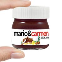 Medidas etiquetas mini tarros de Nutella - 1