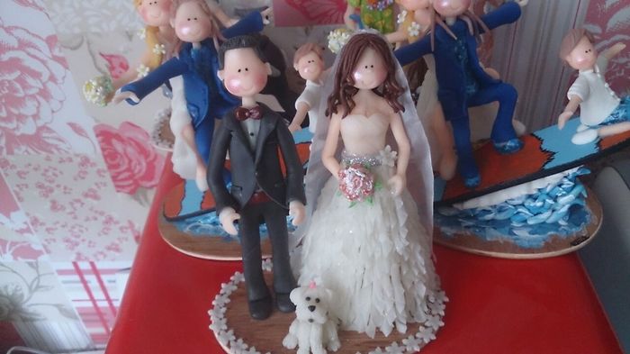 Novios de tarta con novio militar - 1