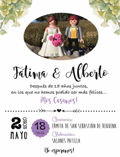 Cambio de dígito😀 ¿Me enseñáis vuestras invitaciones? Necesito inspiración😍 9