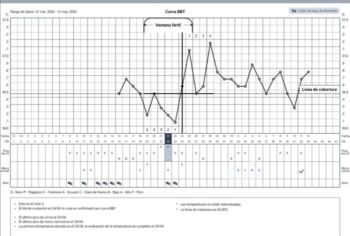 Gráficas de temperatura con positivo - 1