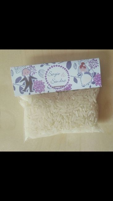 Dónde me recomendáis que pida bolsas arroz personalizadas - 1
