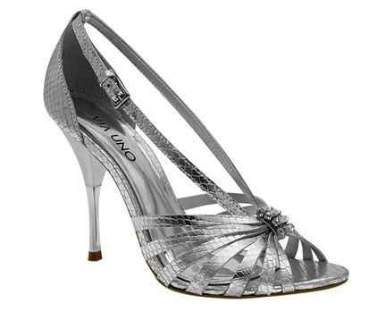 sandalias plata
