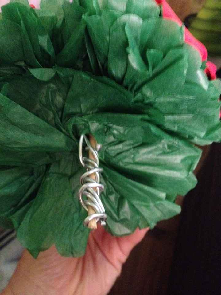 Intento de rosas de goma eva - 1