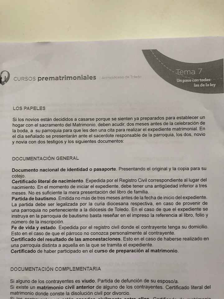 Papeleo necesario - 1