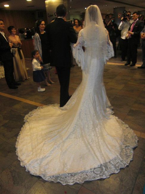 Cola del vestido