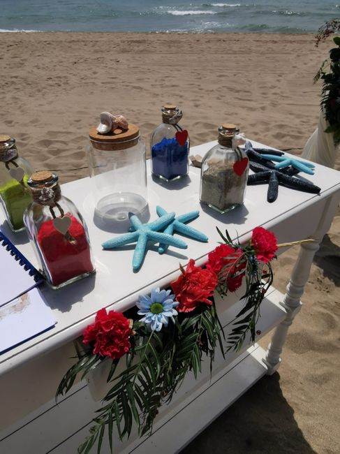 Boda estilo bohemia en la playa 🏖️🌊 13