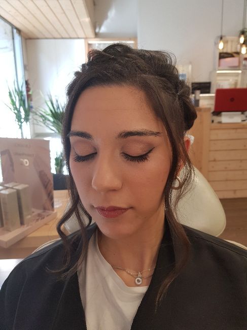 Prueba del peinado y maquillaje 1