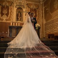 ¿Con qué tipo de vestido se pone el velo rosa? - 4