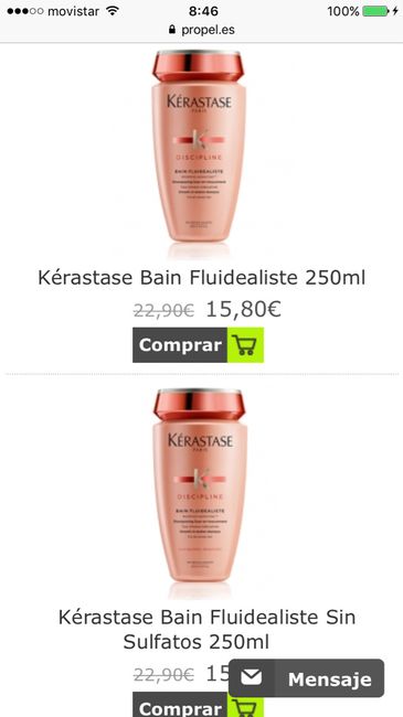 Productos para el pelo 1