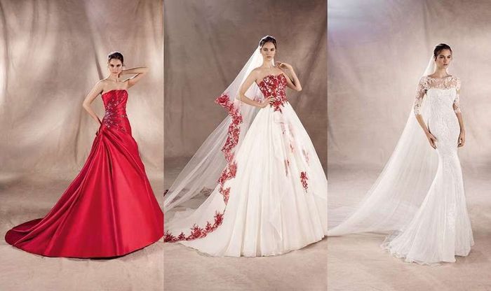 Vestido con rojo