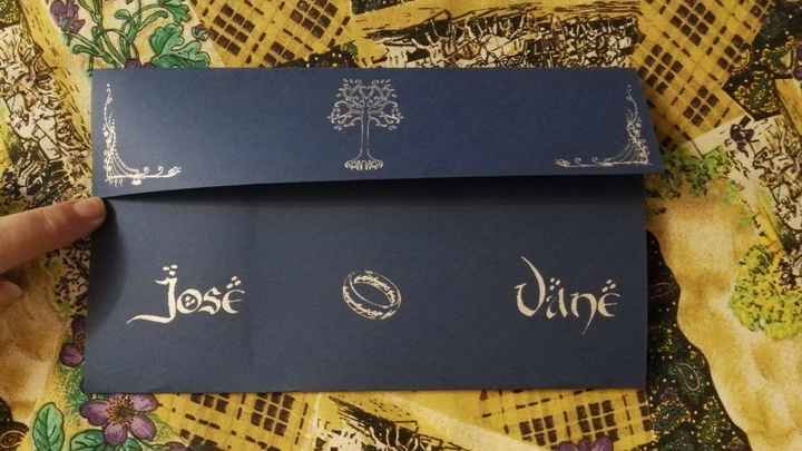 Invitación doblada