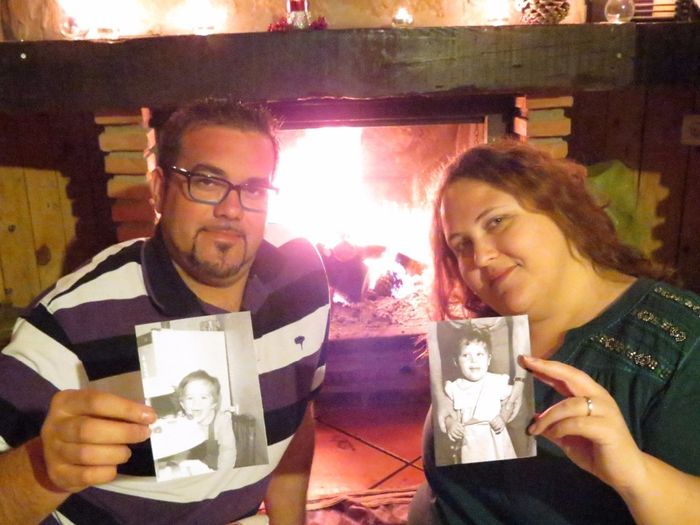 Con nuestras fotos de pequeños