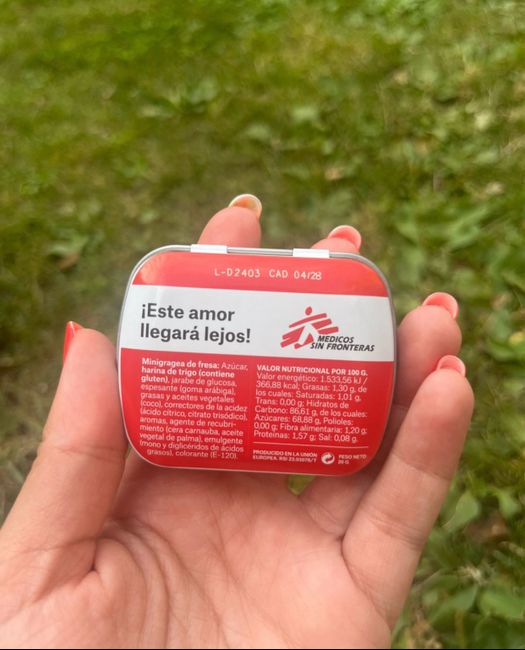 Regalo solidario médicos sin fronteras 🍬 2