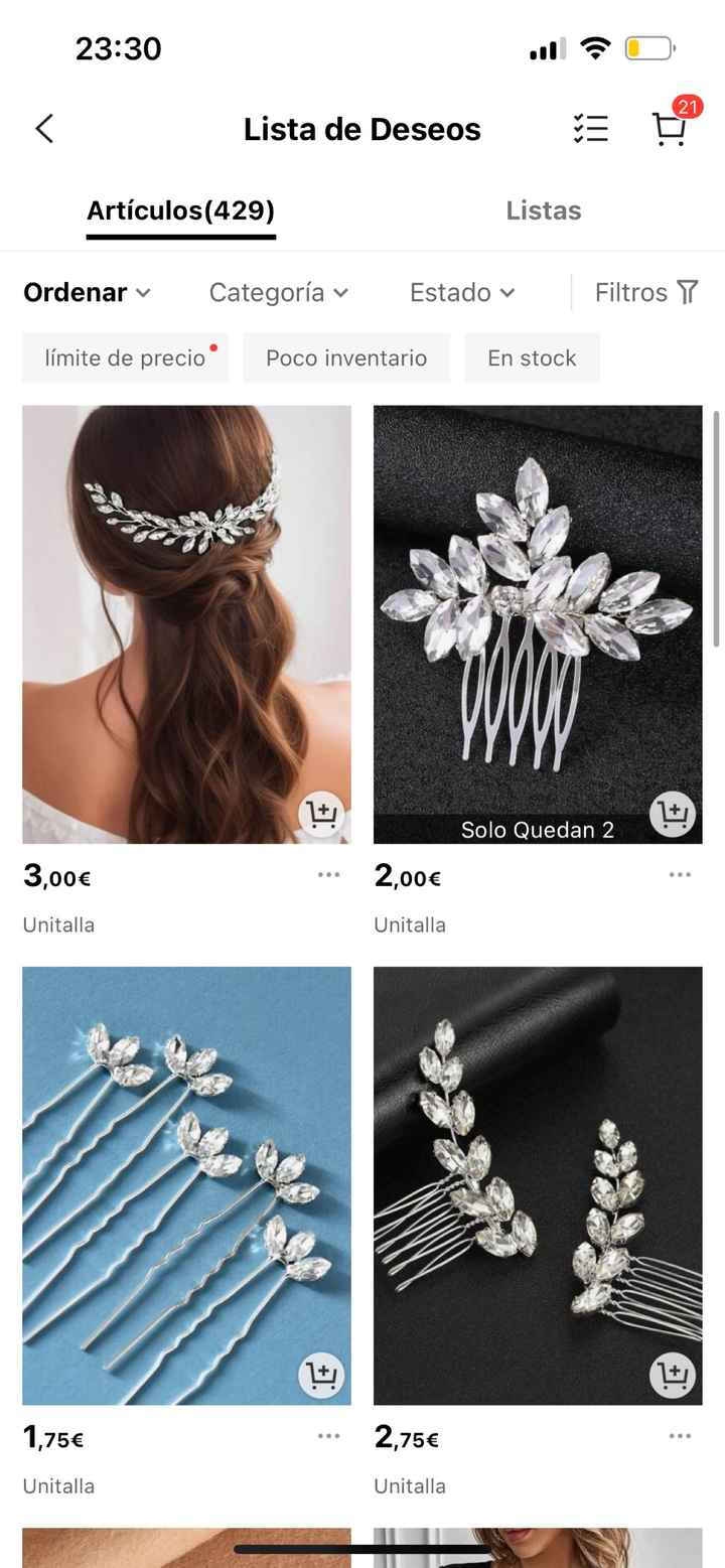 Pendientes para la boda - 1