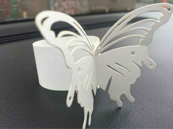 Ya tengo mis servilleteros de mariposasss - 3