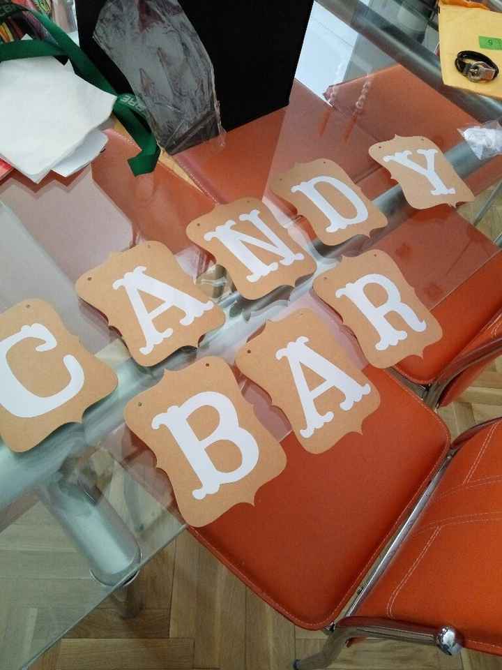 Mi cartel del candy bar llegó - 1