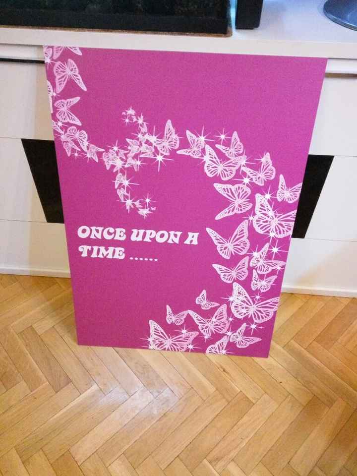 Mi cartón pluma para la entrada a la boda - 1