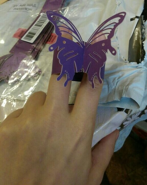 Ya tengo mis servilleteros de mariposasss - 2