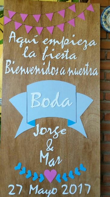 Mi cartel para la entrada - 1