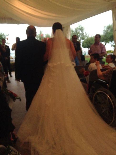 Ceremonia civil, vestido de novia y velo - 3