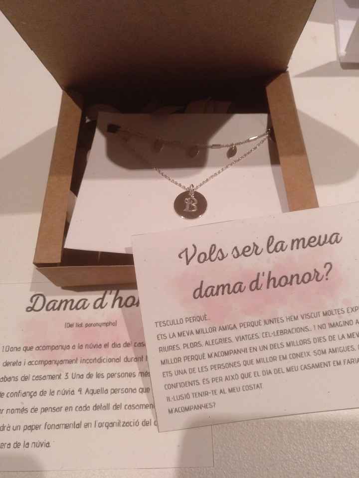 Handmade cajas: testigo, damas de honor y padrino - 2
