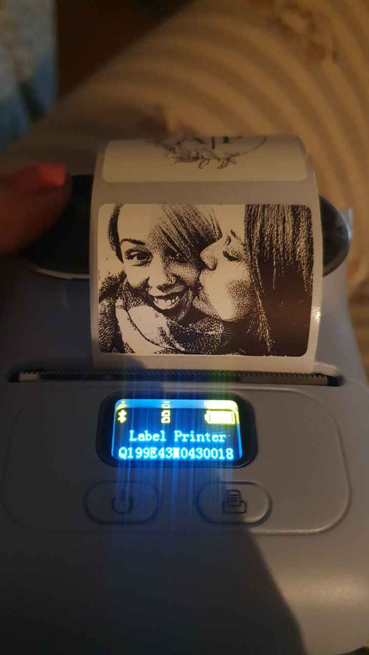 Impresora térmica para personalizar cositas para la boda - 1