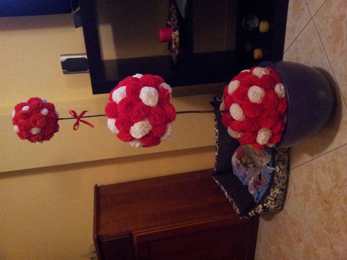 Arbolito flores de papel