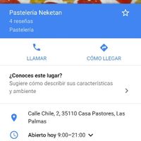 Pastelería en vecindario o telde - 1