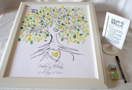 ARBOL DE HUELLAS PARA BODAS 