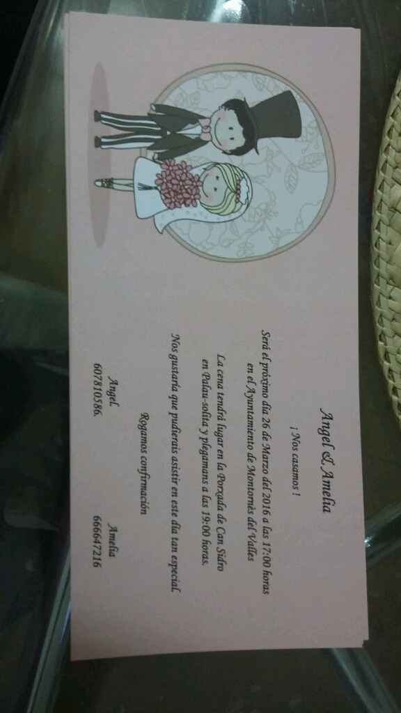 Invitaciones baratas - 1