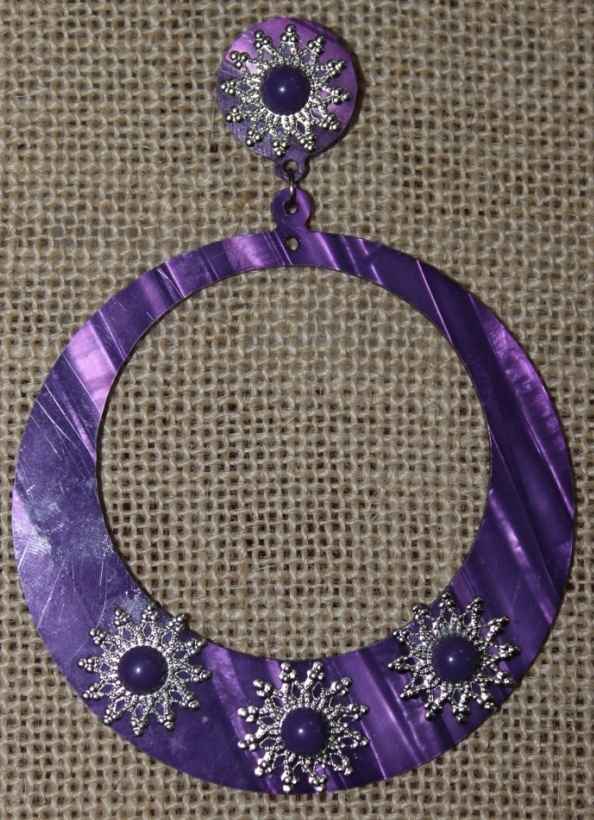 Pendientes lilas