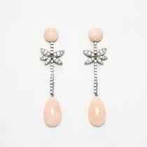 Pendientes rosa claro