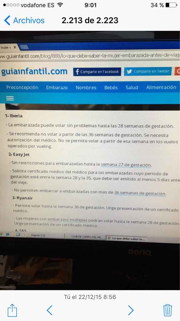 Se puede viajar en avión embarazada?? - 1