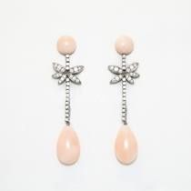 Pendientes rosa claro