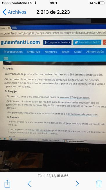 Se puede viajar en avión embarazada?? - 1