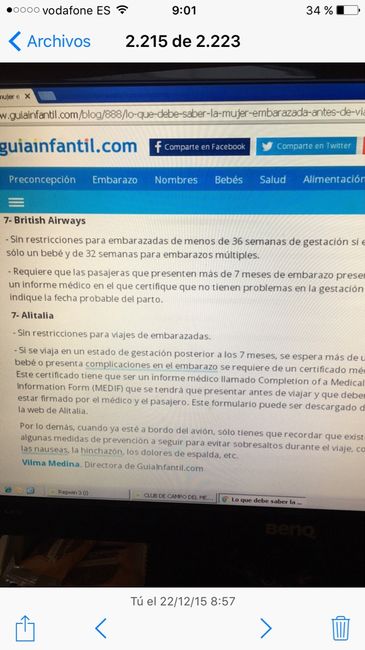 Se puede viajar en avión embarazada?? - 3