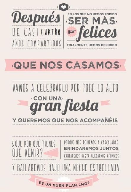 Invitación Boda