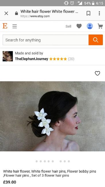 Flores de raso para el pelo - 2