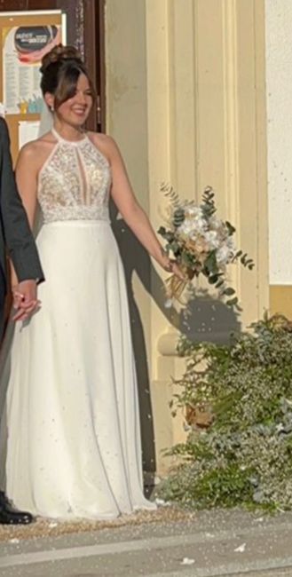¿Vestido de novia con raja? 2