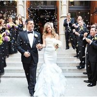 salida de novios con pompas 
