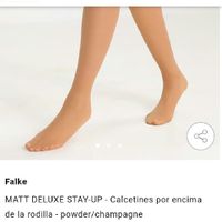 Medias talla grande blonda blanca - 2