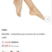 Medias talla grande blonda blanca - 4