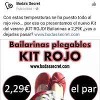 Bailarinas rojas 2,29€ - 1