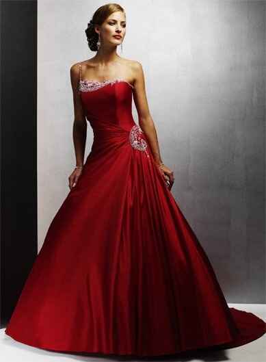 Vestido novia rojo - 1