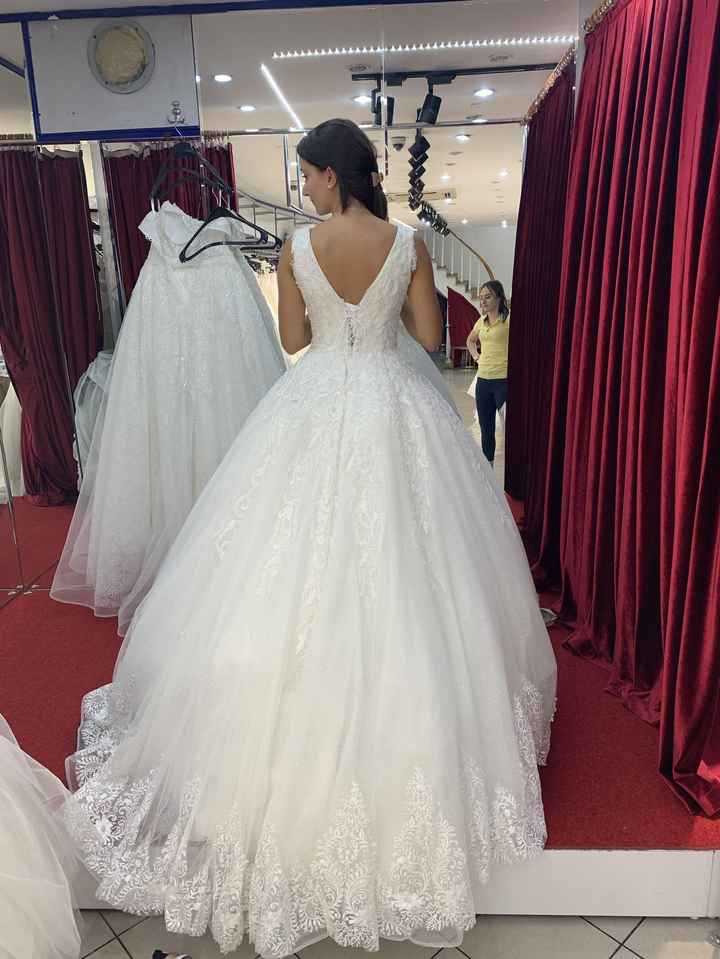 Vestido Novia por detras